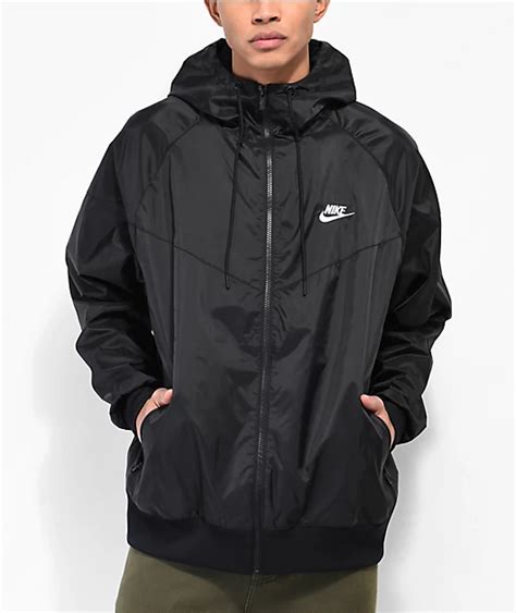 full black Nike windbreaker